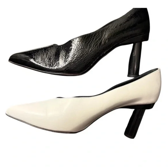 Tibi Zuri Two Tone Black/White Heels Size 39 - Picture 5 of 9